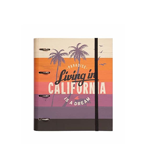 Producto Grupo Erik Editores California - Carpeta con 4 anillas troquelada