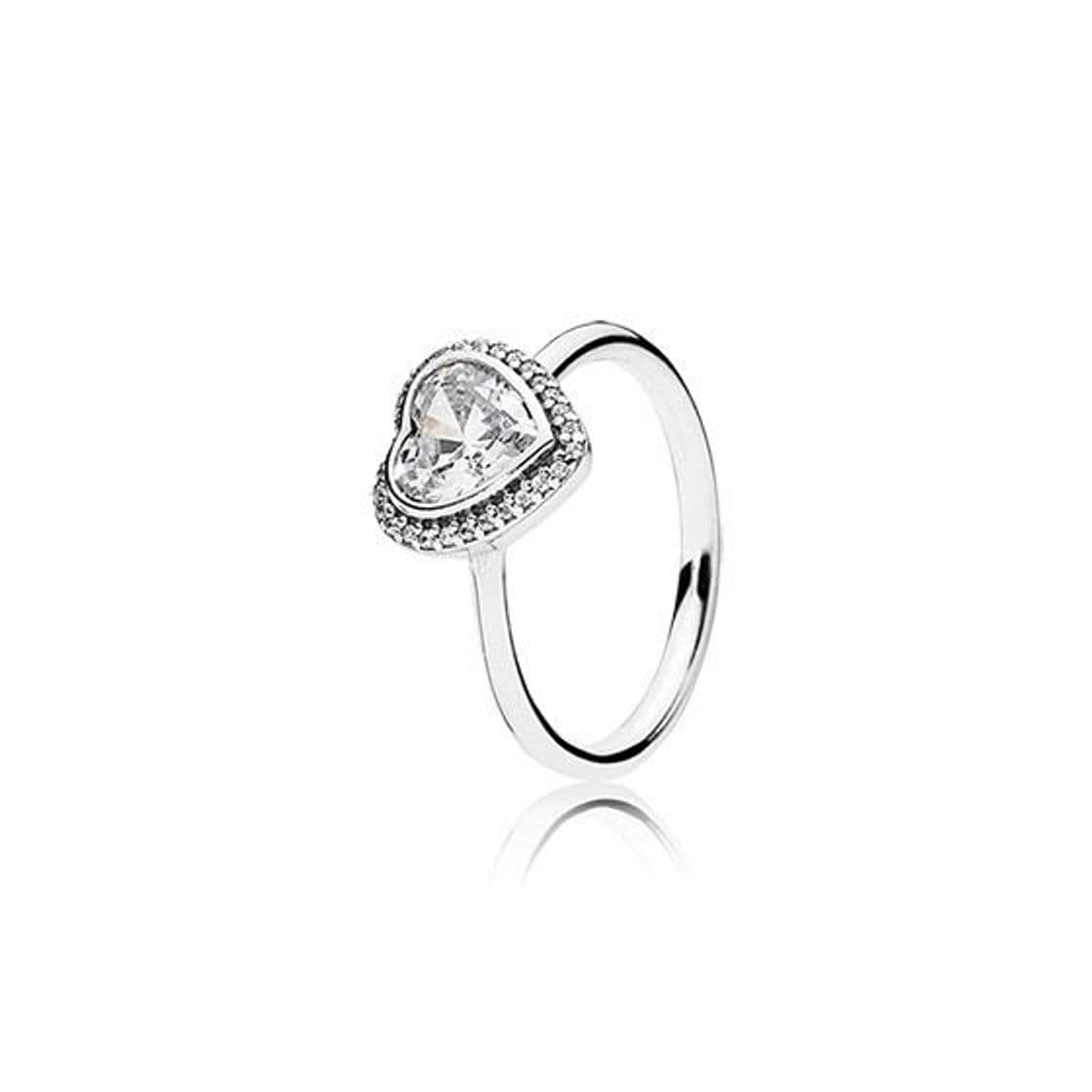 Product Anel clear heart solitaire 