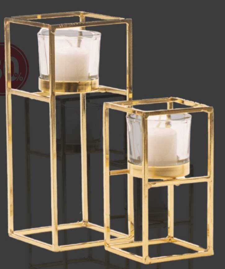 Product Suporte de velas Dourado 