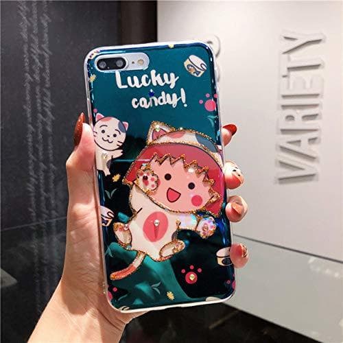 Electrónica NHSCDZ Película templada para iPhone 8 8plus Tarako Sakura Funda   Película de Pantalla