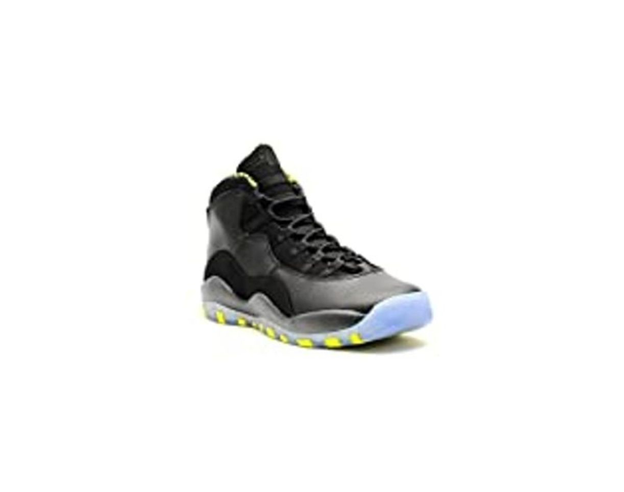 Product Nike Air Jordan 10 Retro BG, Zapatillas de Deporte para Niños, Negro/Verde/Gris