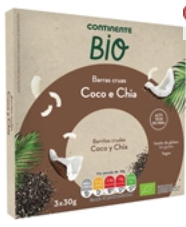 Producto Barritas Chia e Coco 