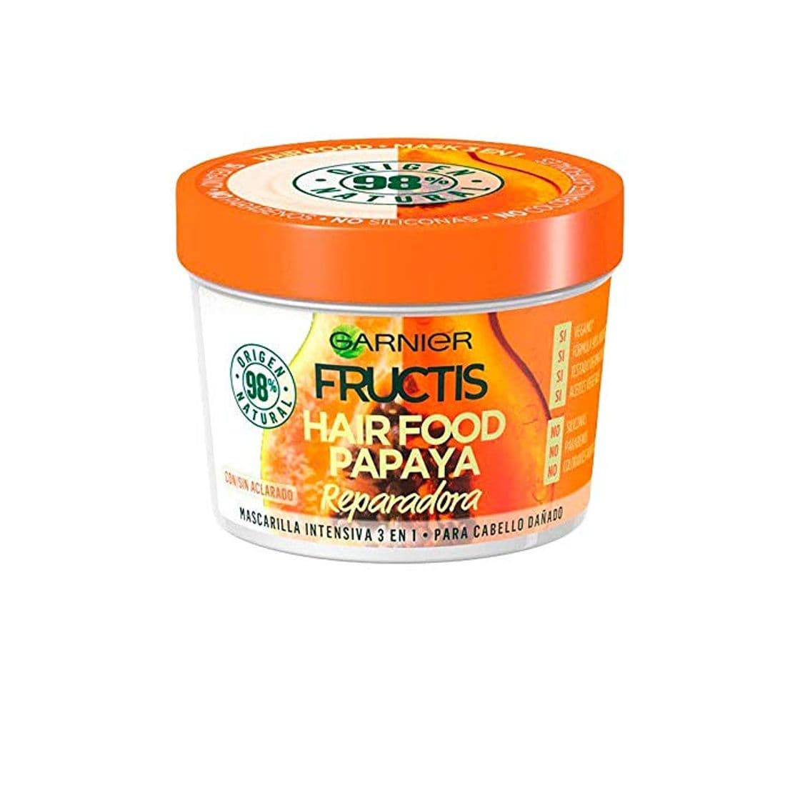 Beauty HAIR FOOD papaya mascarilla reparadora 390 ml