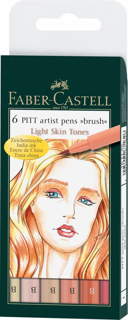 Producto Faber-Castell Pitt Artist Pen - Rotuladores de tinta china 6 unidades)