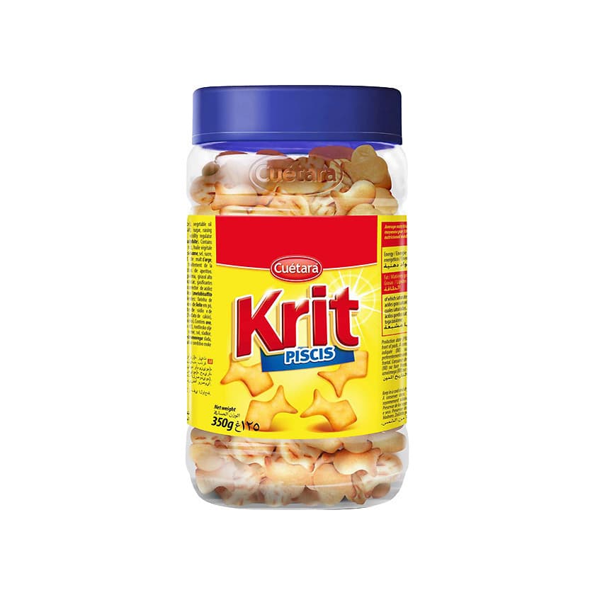 Product KRIT Piscis galletitas saladas de aperitivo bote 350 g · CUETARA ...