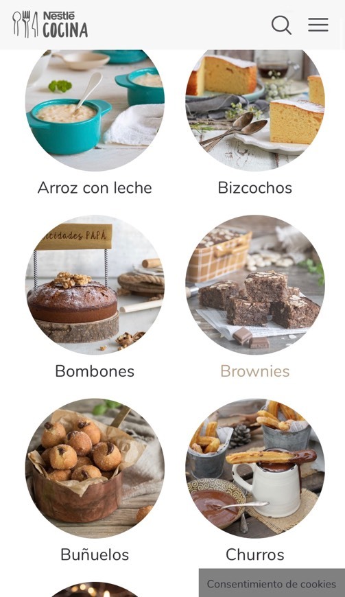 Producto Recetas de postres