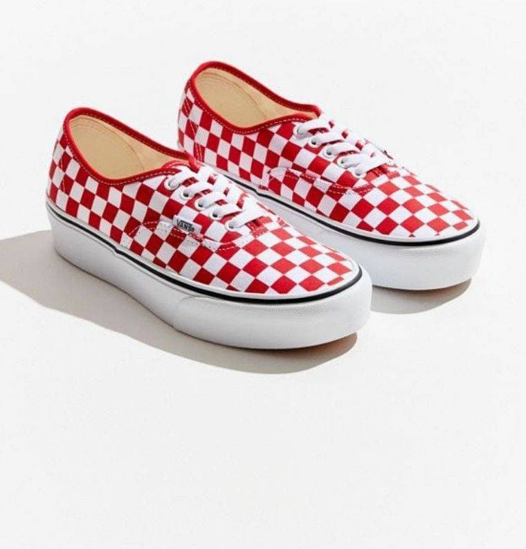 Producto Vans Authentic Checkerboard Red