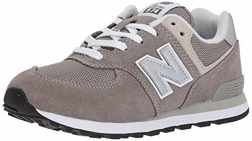 Moda New Balance 574v2 Core Lace, Modelo PC574GG, Zapatillas para Niños, Gris