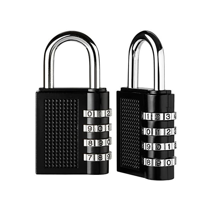 Product Anpro 2 Piezas Candado de Seguridad en 7.9cm* 4cm con Combinación 4-Dígitos