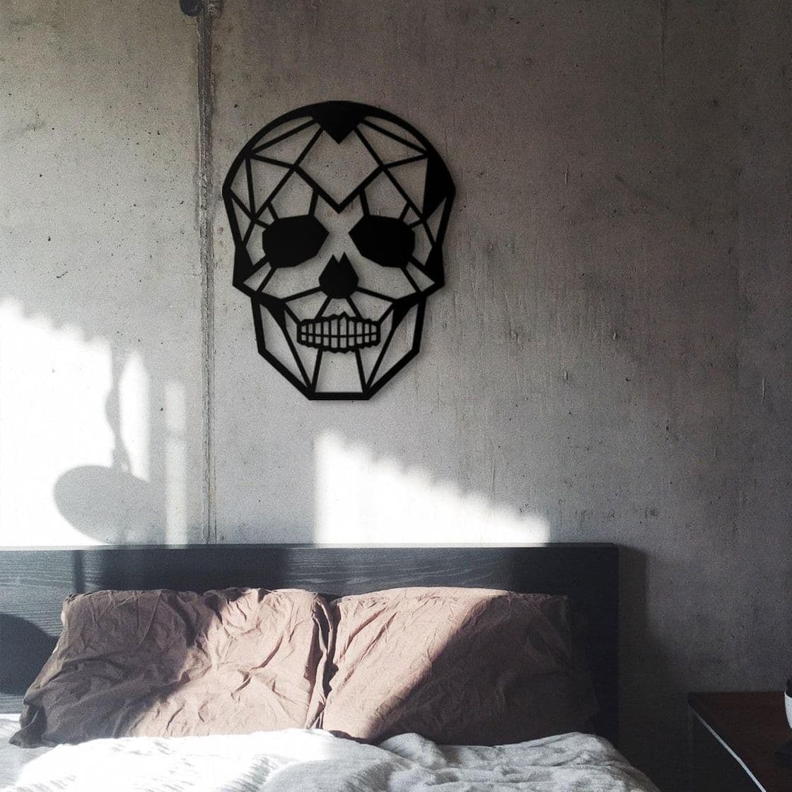 Moda Calavera de madera para decoración de pared 