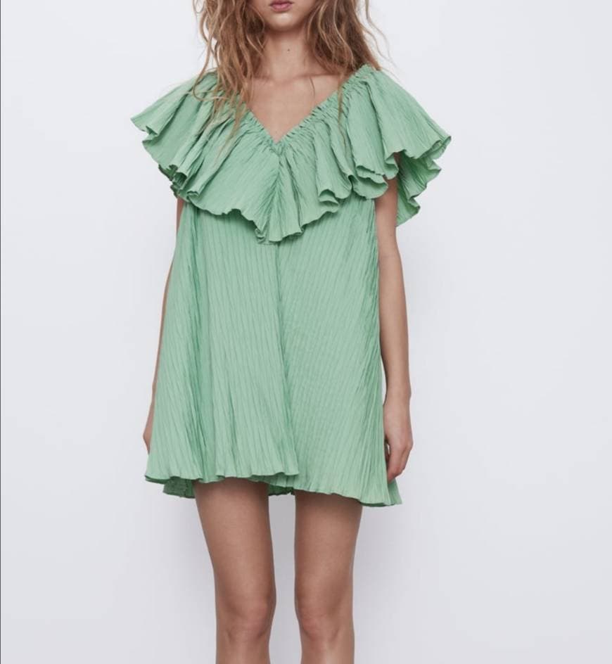 Producto Vestido verde plissado ZARA 🍏