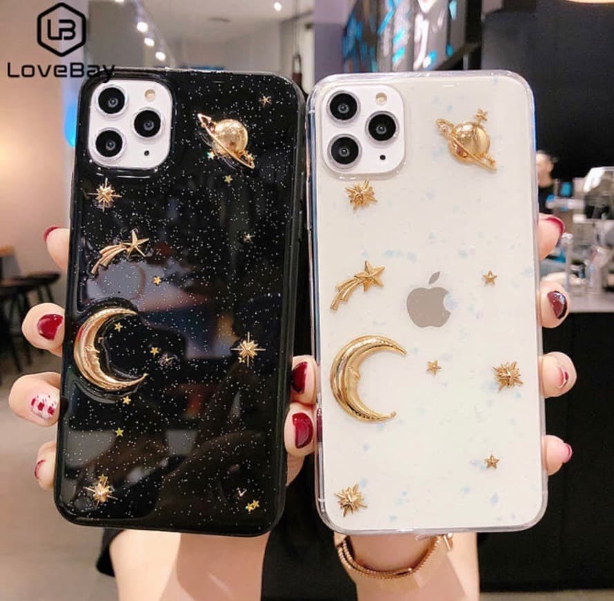 Product Capas iPhone glitter planetas lua estrelas 