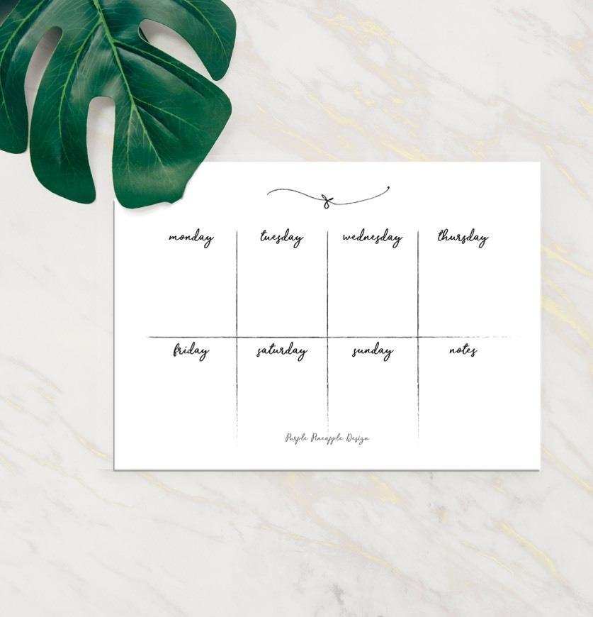 Producto Weekly planner digital 