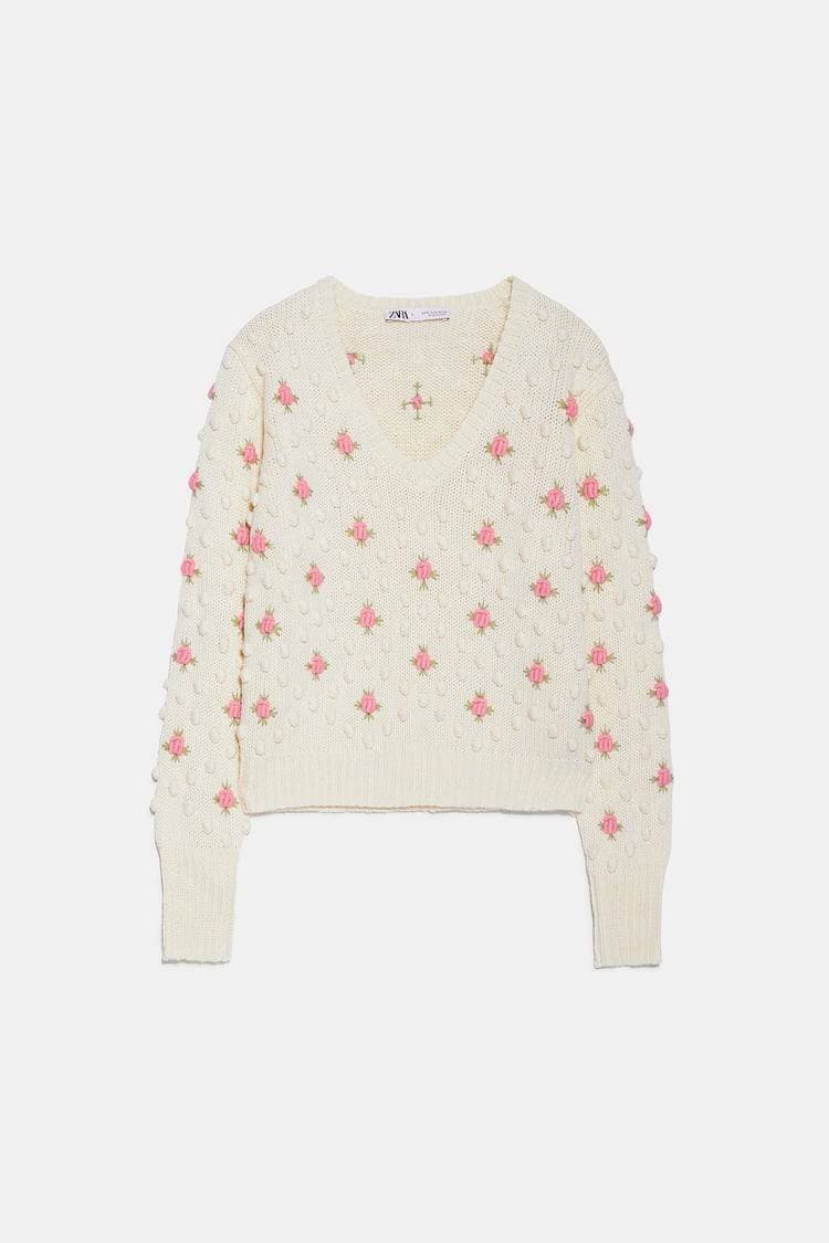 Producto Sweater Borlas Flores