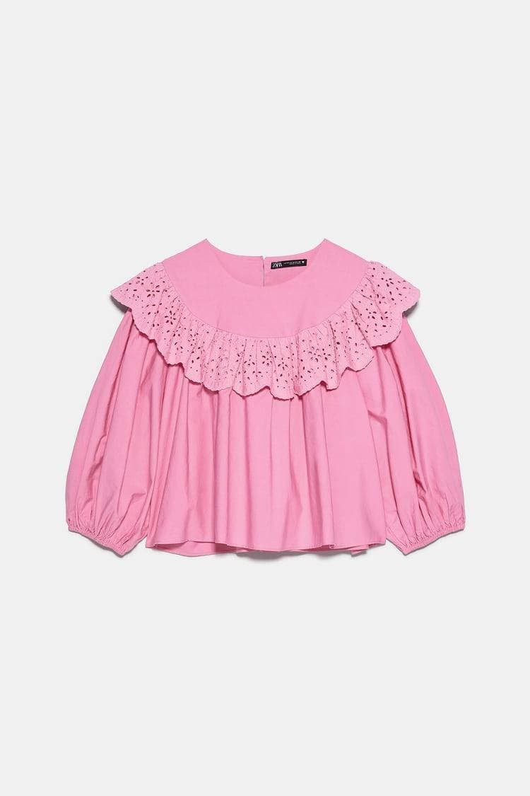 Producto Blusa Folhos Rosa