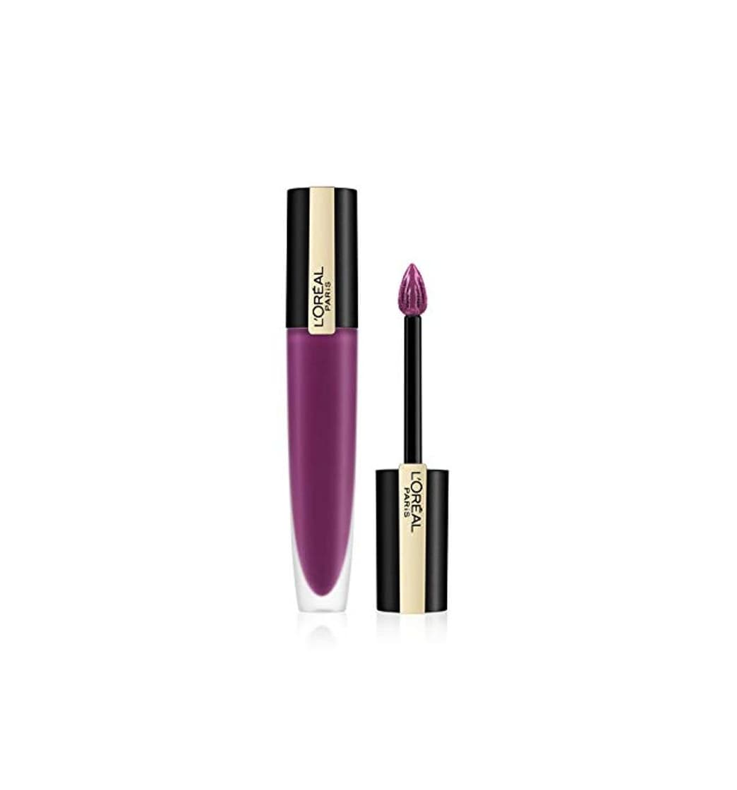 Product L'Oréal Paris Rouge Signature 104 I Rebel Pintalabios Mate Permanente Morado