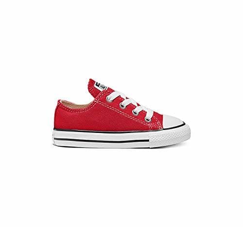 Product Converse Ctas Core Ox 015810-21-4 - Zapatillas de tela para niños, Blanco-Rojo,