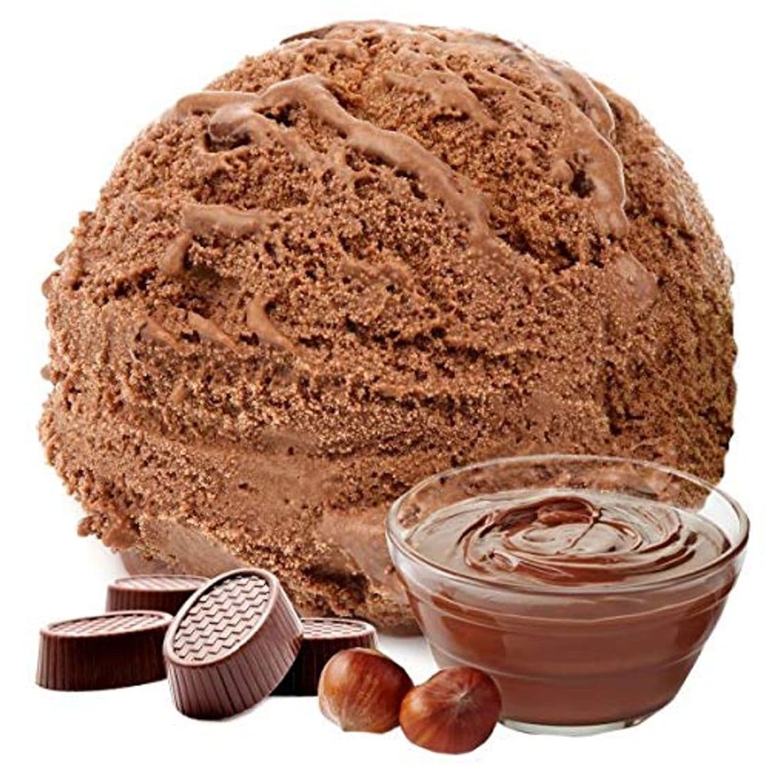 Producto 1 kg de helado de sabor en polvo de turrón de chocolate