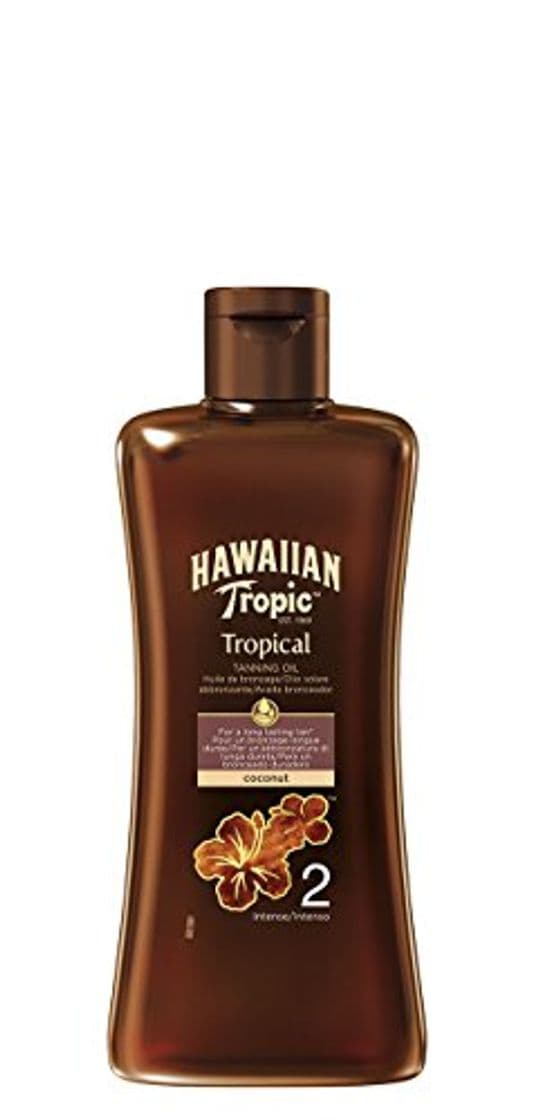 Belleza Hawaiian Tropic Aceite Solar - Aceite bronceador con protección SPF 2