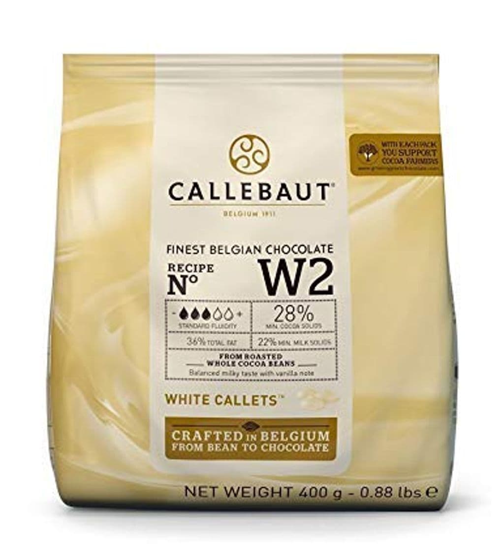 Place Chocolate blanco en gotas Callebaut 28% bolsa de 400 gramos