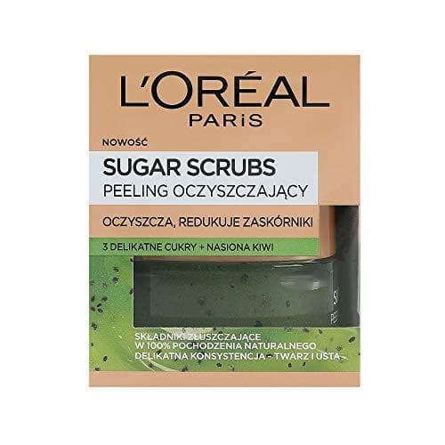 Belleza L'Oreal Paris Pure Sugar Scrub Purify & Unclog with Kiwi, 1 paquete