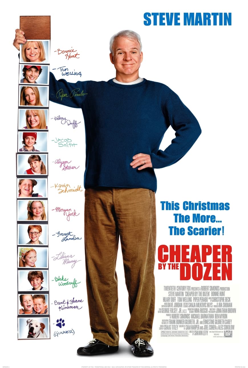 Película Cheaper by the Dozen