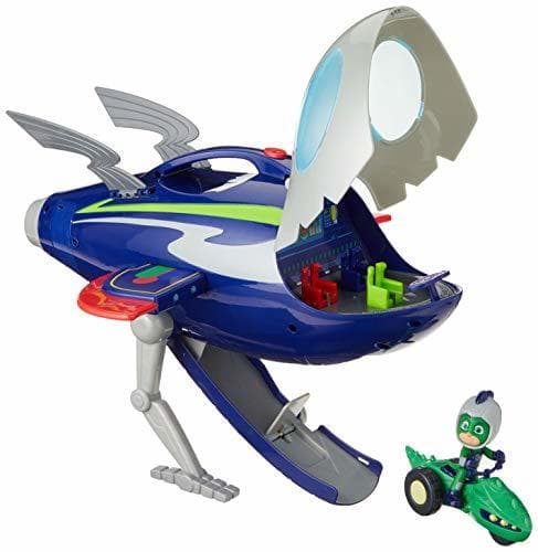 Product PJ Masks-95120 Aventuras En La Luna-Nave Espacial y Moto Rover, Multicolor