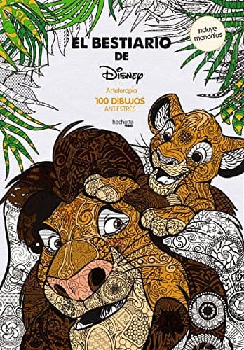 Libro Arteterapia El Bestiario de Disney