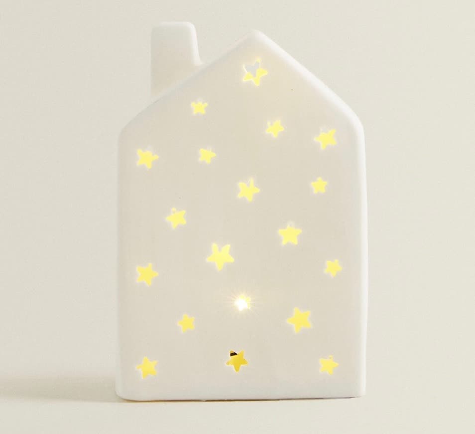 Moda Casa estrelas com luz 