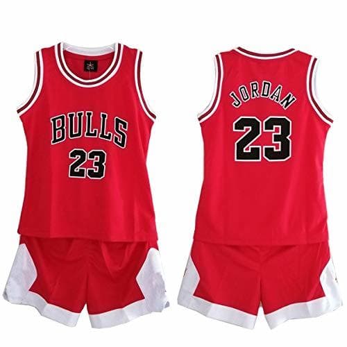 Moda Daoseng Niño NBA Michael Jordan # 23 Chicago Bulls Retro Pantalones Cortos