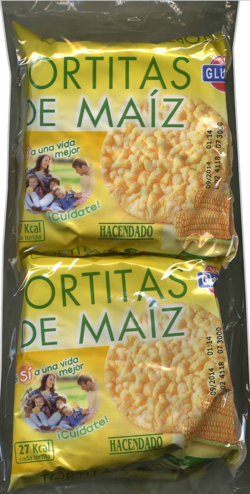 Moda Tortitas de maíz - Hacendado - 120 g (4 x 4 x 7,5 g aprox.)