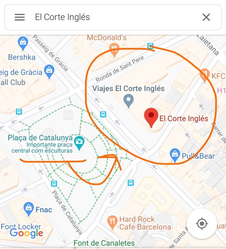 Place El Corte Inglés Plaza de Cataluña