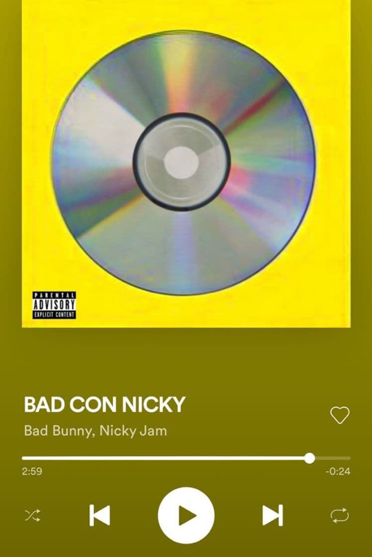 Canción NICKY JAM Y BAD BUNNY