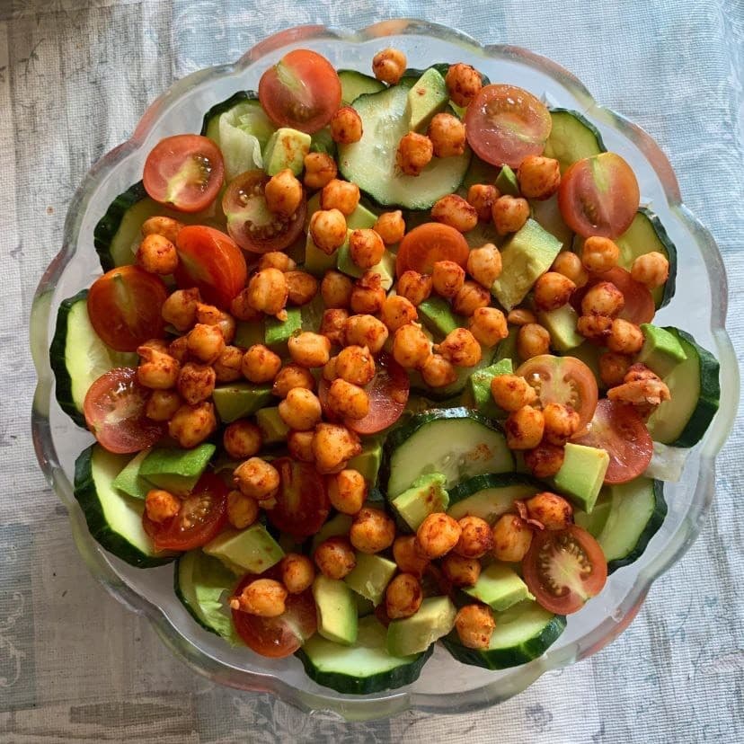 Fashion Ensalada de garbanzos y aguacate 