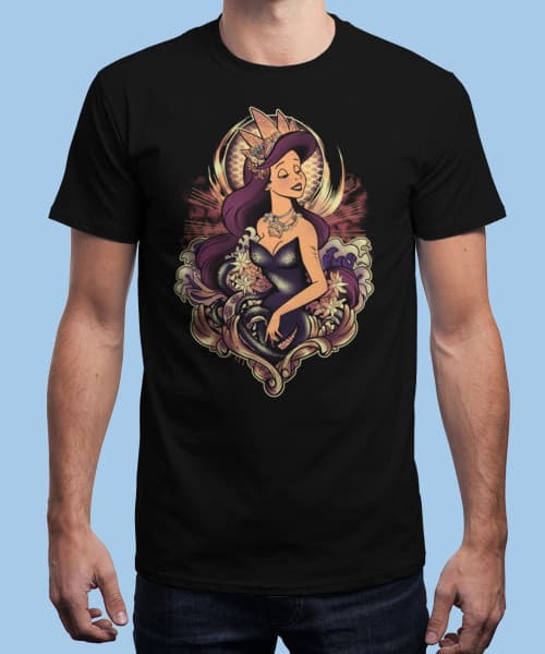 Fashion Camiseta The Dark Mermaid