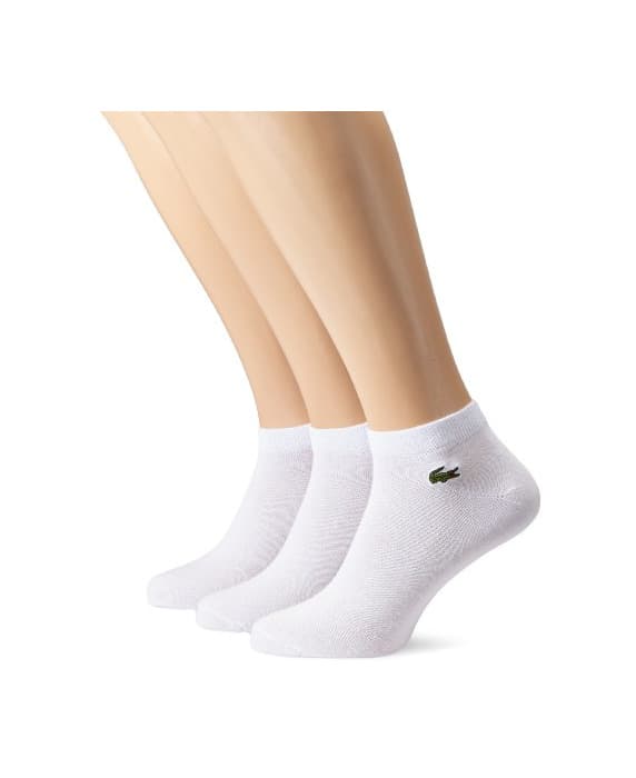 Fashion Lacoste Sport Ra1163, Calcetines para Hombre, Blanco, 40-46