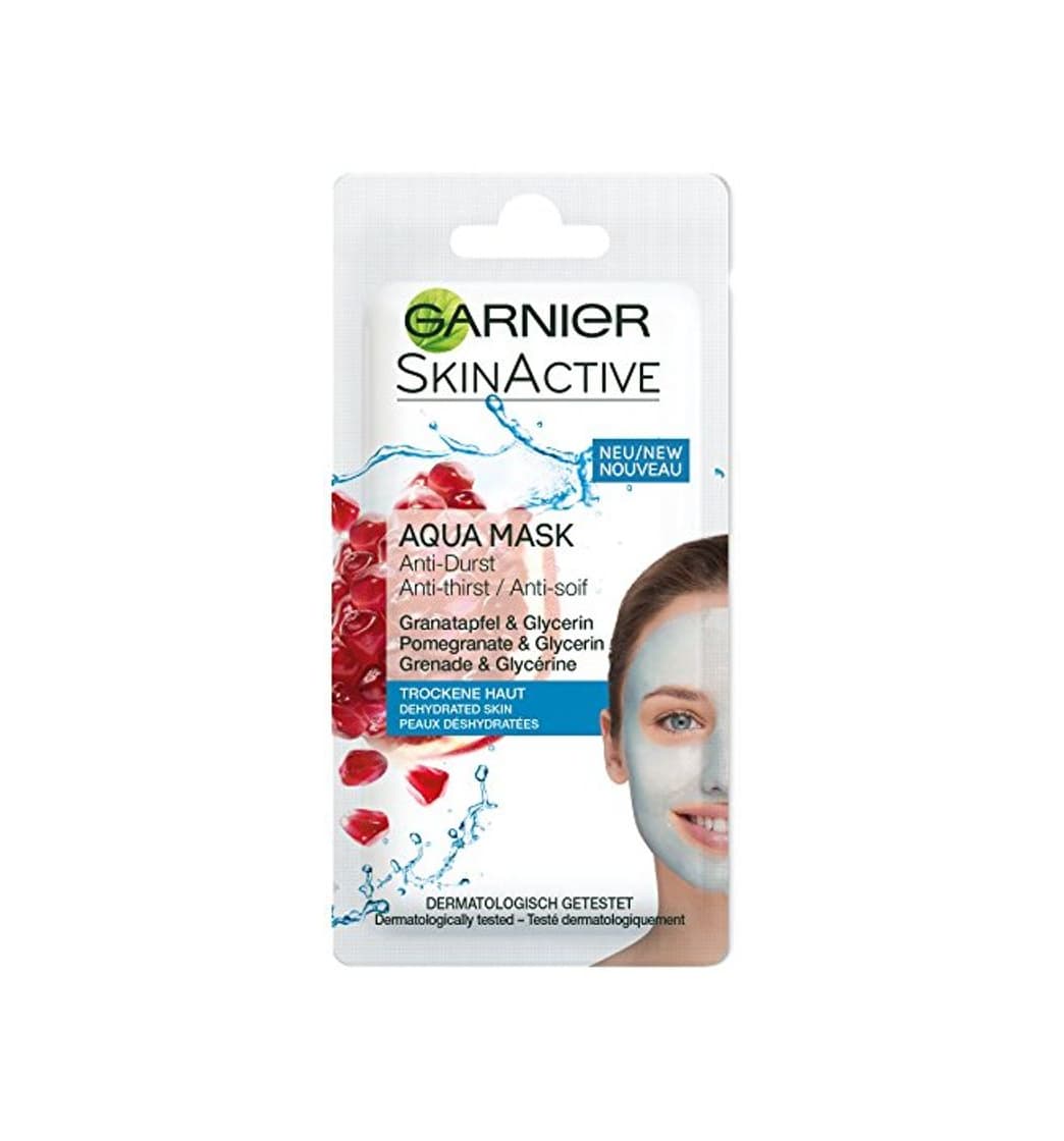 Belleza Garnier Skinactive Rescue Mascarilla Facial Anti-Sequedad Granada y Glicerina