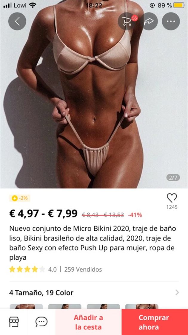 Moda Bikini beige