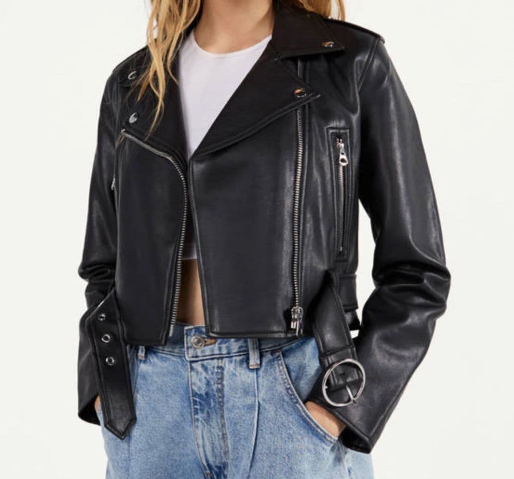 Moda Casaco Biker 