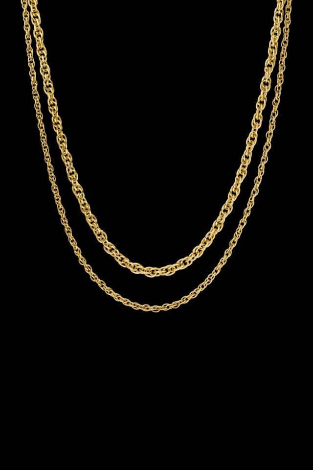 Product Paul Valentine VINTAGE CLASSIC DOUBLE NECKLACE 18K GOLD PLAT