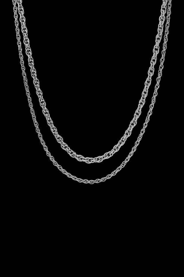 Product Paul Valentine VINTAGE CLASSIC DOUBLE NECKLACE SILVER