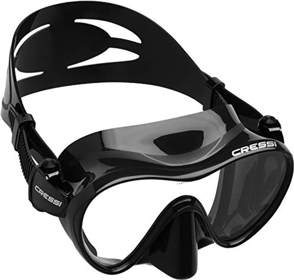 Fitness Cressi Tauchmaske Erwachsen F1 Dark Frameless Gafas de Buceo