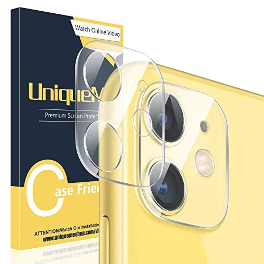 Producto UniqueMe [2 Pack Protector de Lente de cámara para iPhone 11