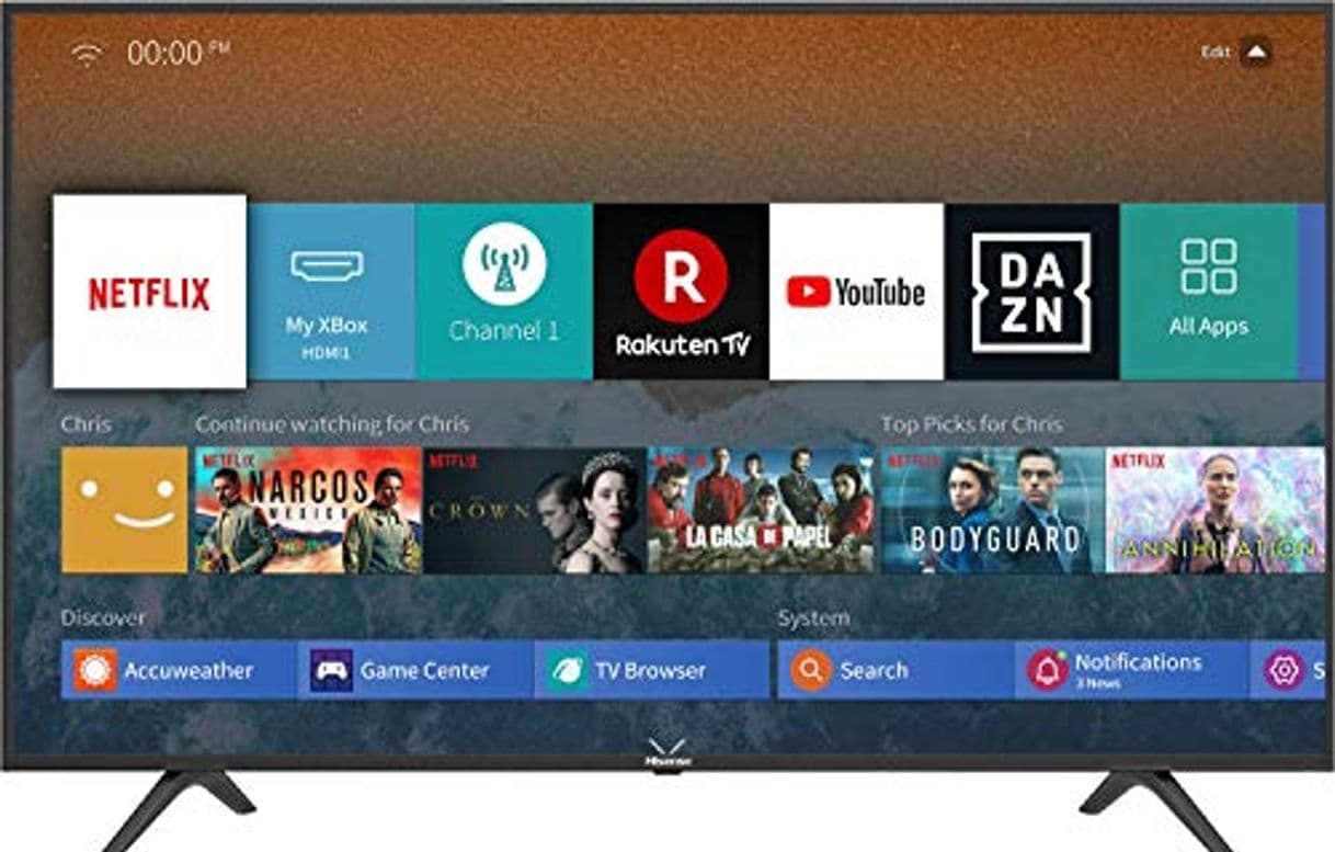 Electrónica Hisense H65BE7000 - Smart TV 65' con Alexa Integrada