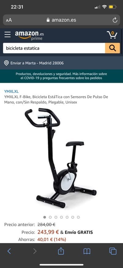 Product Bici estática 