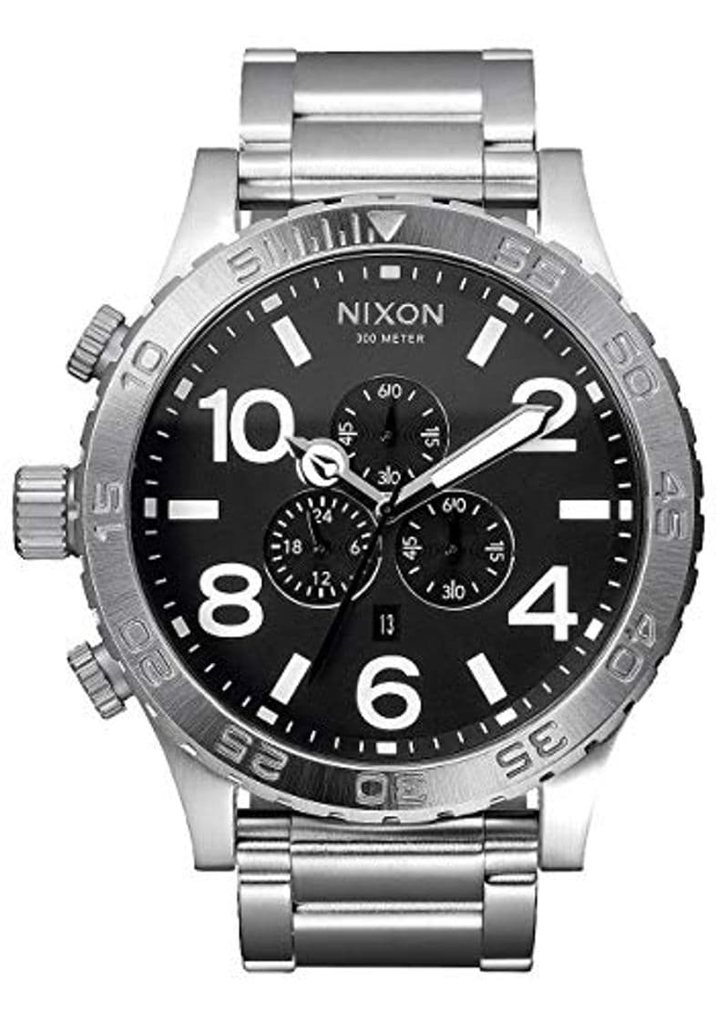 Fashion Nixon Reloj Cronógrafo de Cuarzo para Hombre con Correa de Acero Inoxidable – 1000 A083