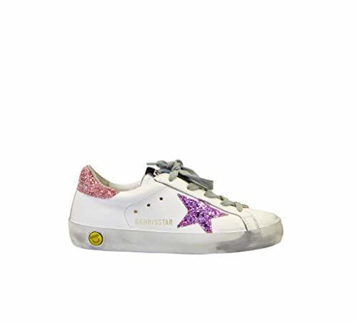 Fashion Golden Goose Sneakers Superstar Blanco Glitter Rosa Multicolor Size