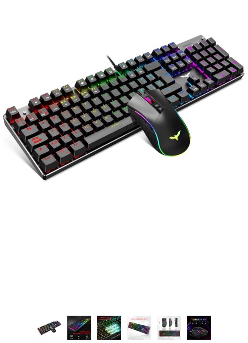 Videojuegos Havit teclado mecánico + ratón 