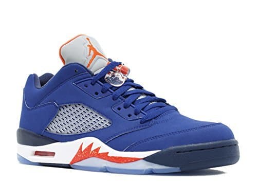 Place Nike Air Jordan 5 Retro Low, Zapatillas de Baloncesto para Hombre, Azul/Naranja/Blanco