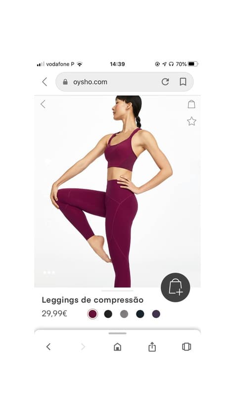 Product Leggins compressão Oysho